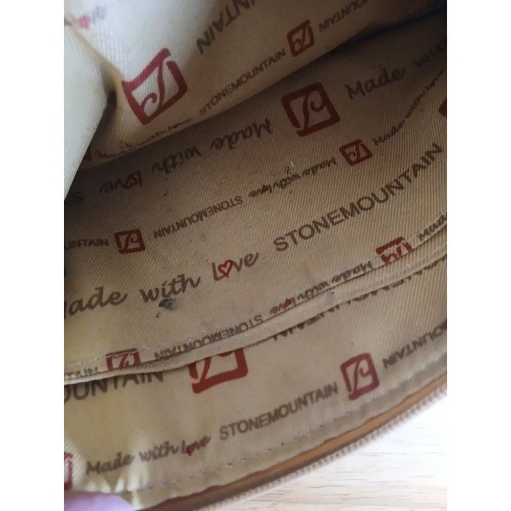 Stone Mountain Clutch Red Bag‎ Brown Handle Toiletry Bag Makeup Bag Cosmetic Bag